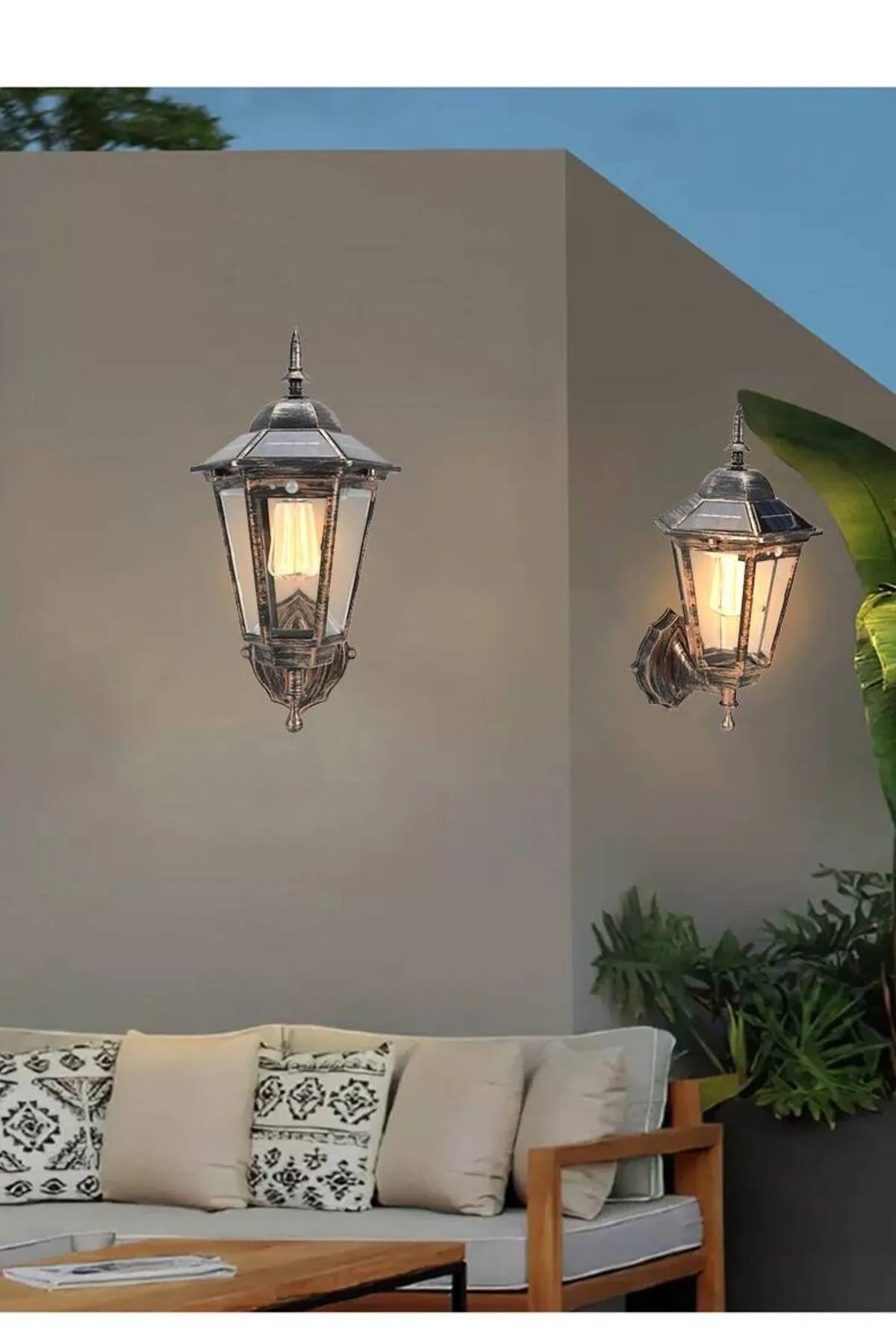 DLC ALTIGEN AMPUL GÖRÜNÜMLÜ SOLAR LED APLİK