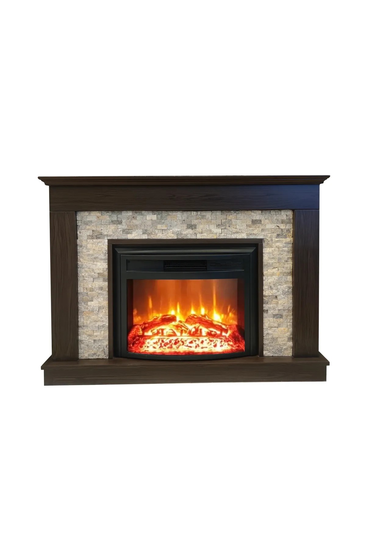 DLC SERATONYA 1800 WATT DOĞALTAŞ KAHVERENGİ ELEKTRİKLİ ŞÖMİNE 2613L