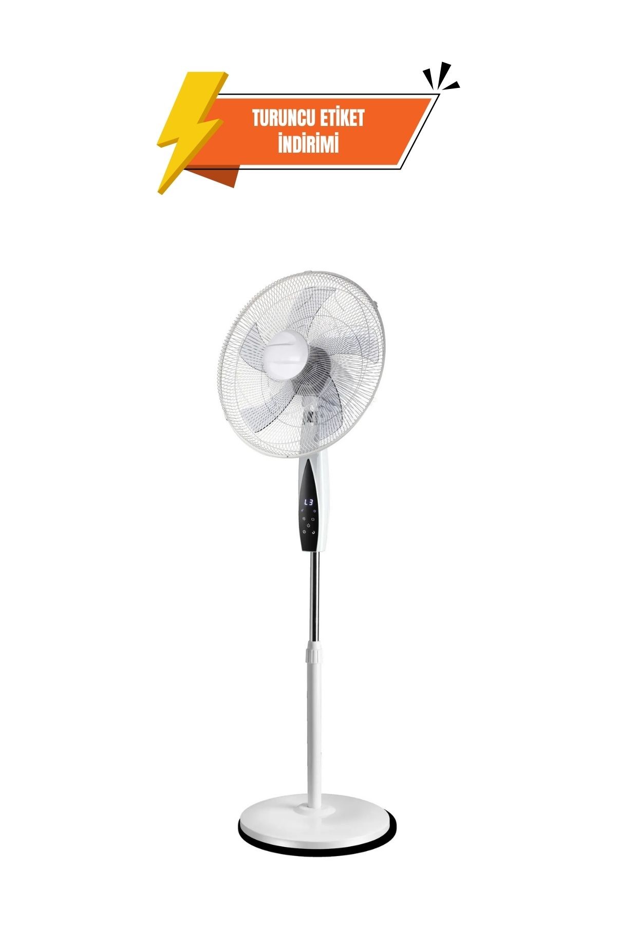 Dlc Ayaklı Zaman Ayarlı Uzaktan Kumandalı Vantilatör 50 Watt Beyaz