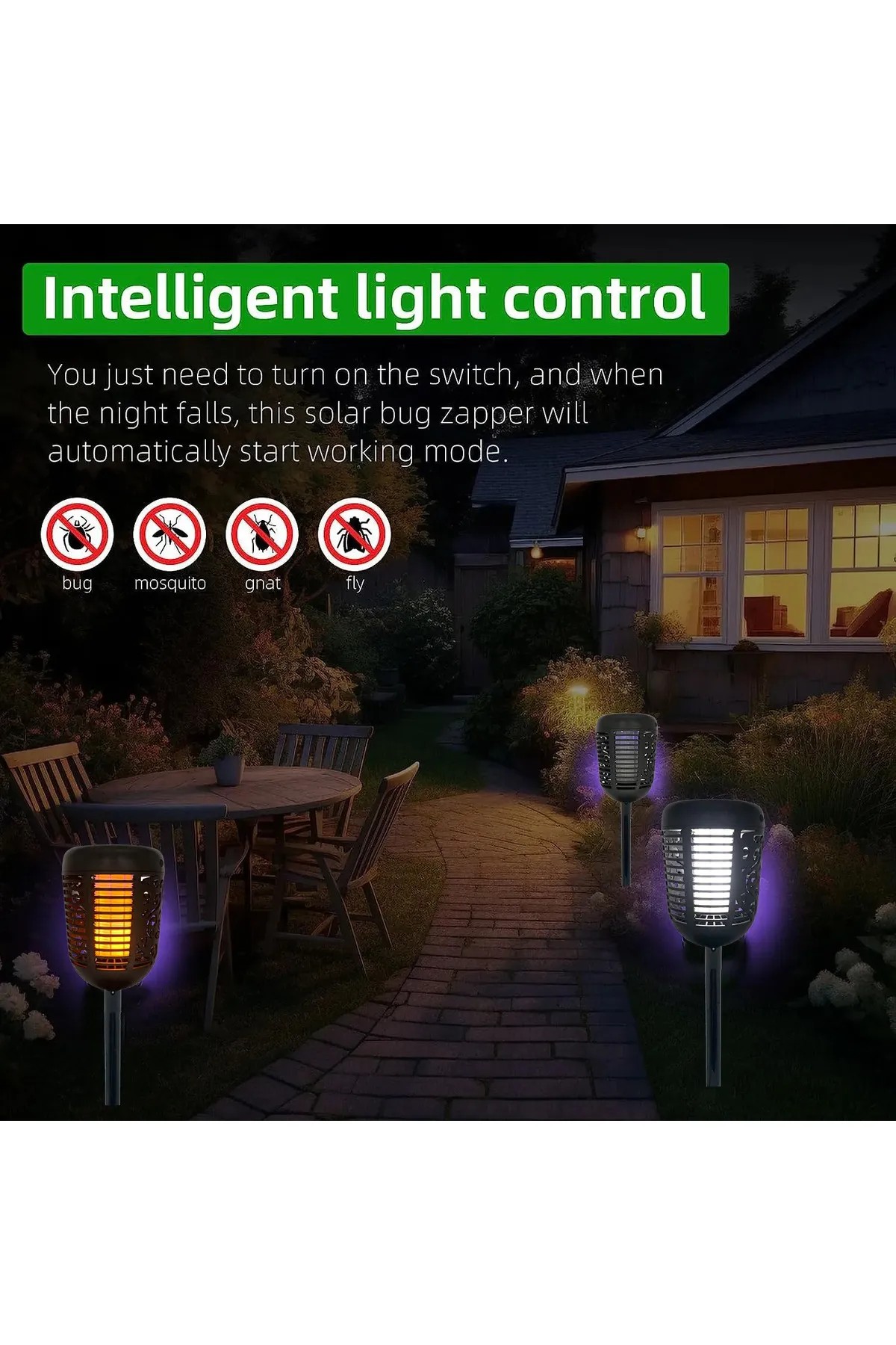 DLC SOLAR LED ALEV EFEKTLİ CIZZ SİNEK ÖLDÜRME
