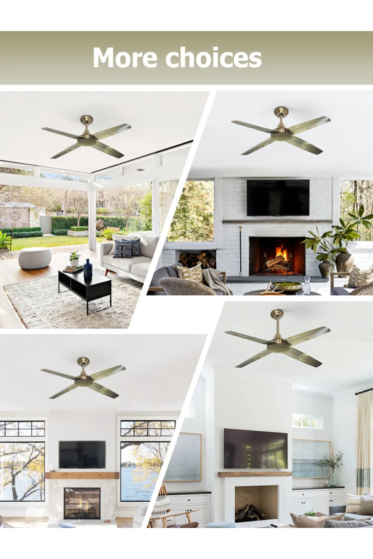 Dlc Solano Işıksız Tavan Vantilatörü Antik 122 Cm (Teşhir)