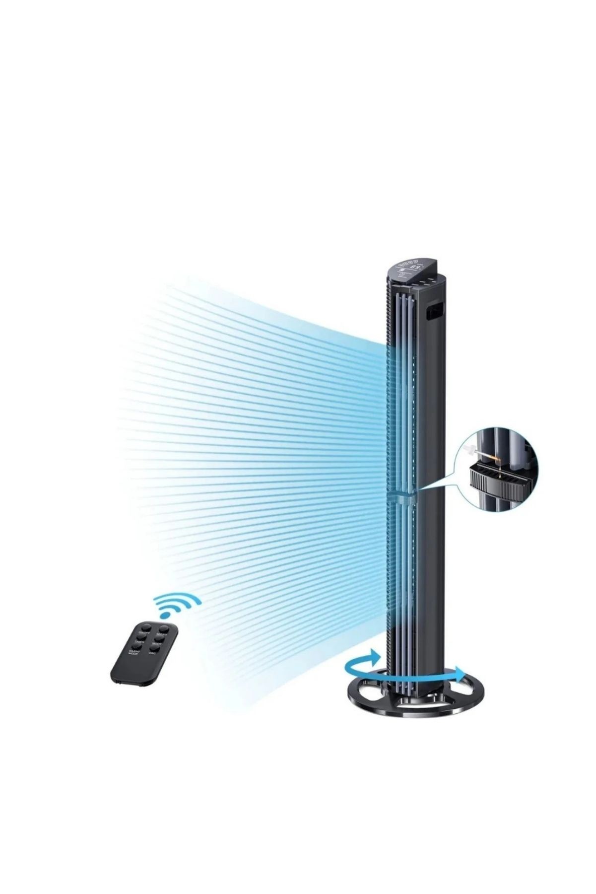 DLC KULE TİPİ VANTİLATÖR 75W KUMANDALI