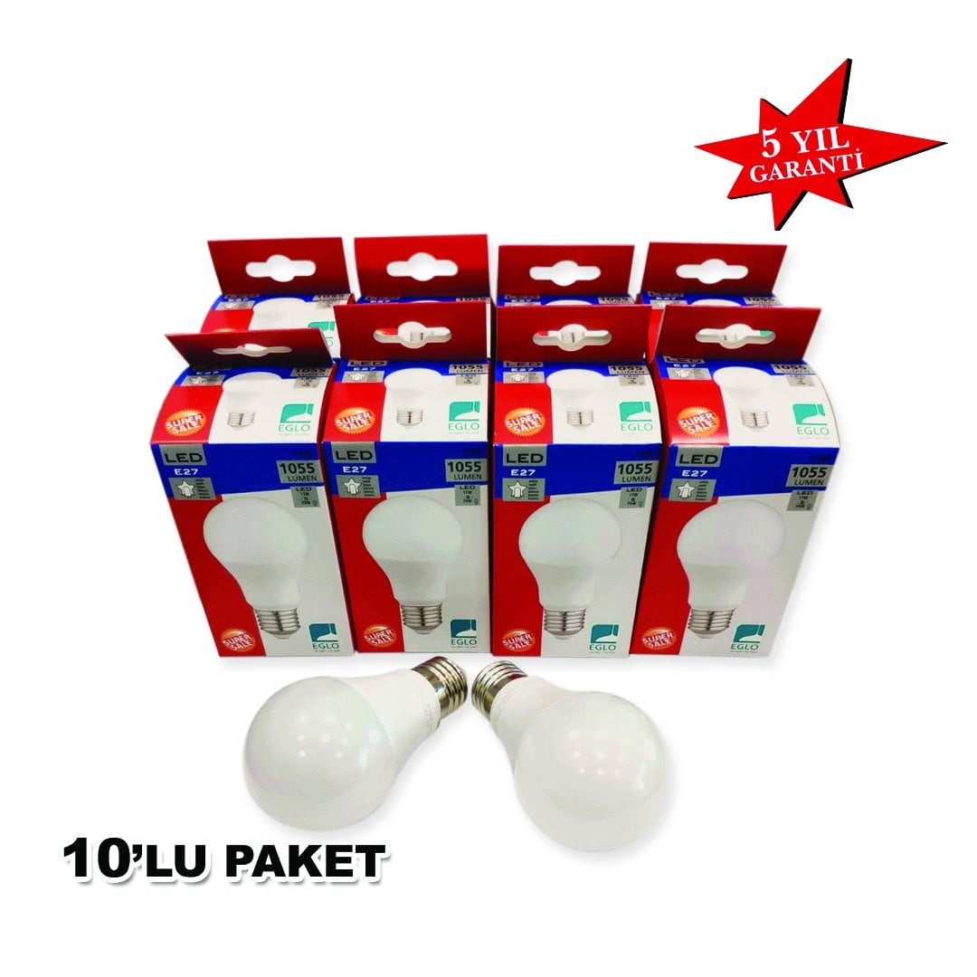 Eglo 1281610 E27-Led A60 11W 4000K 10'Lu Paket