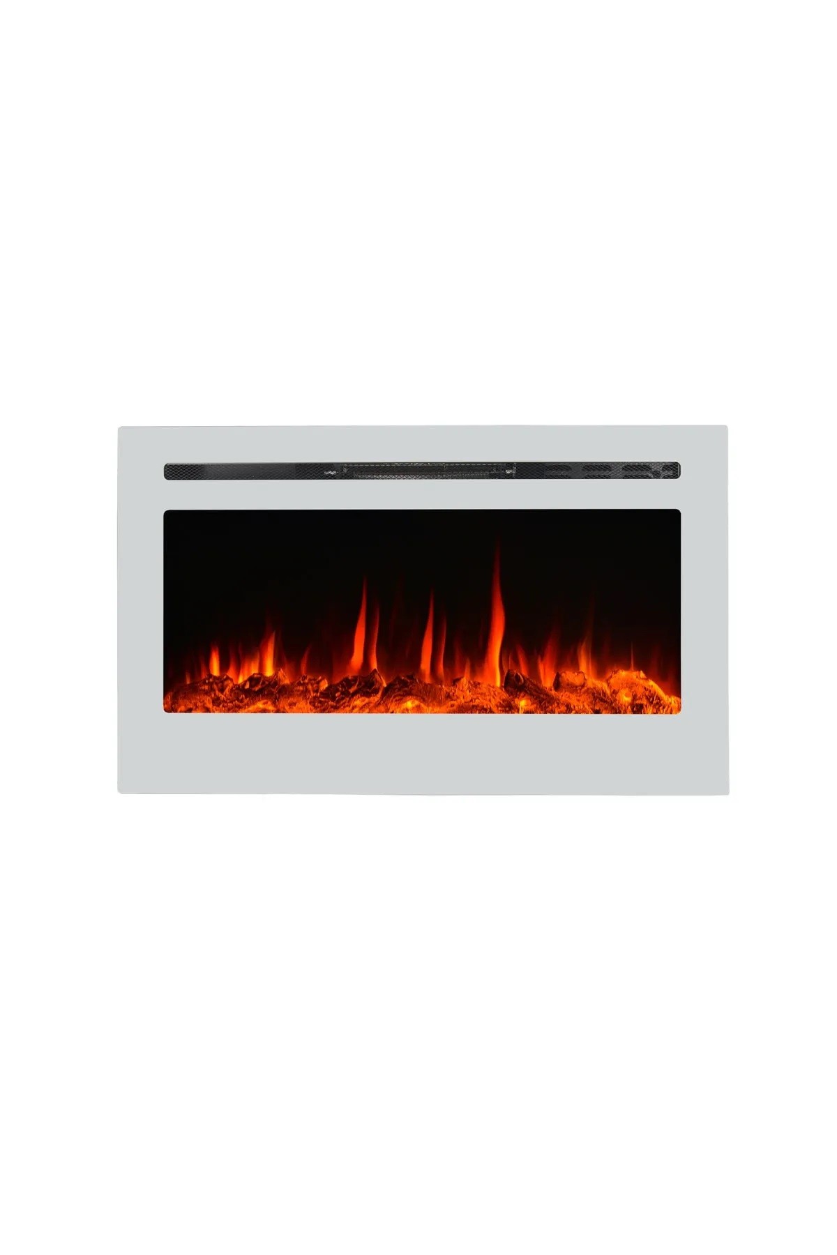 Dlc Plazma Şömine 91cm 9renk Beyaz Odun Ve Kristal Efektli 1800 Watt + Ayaklı