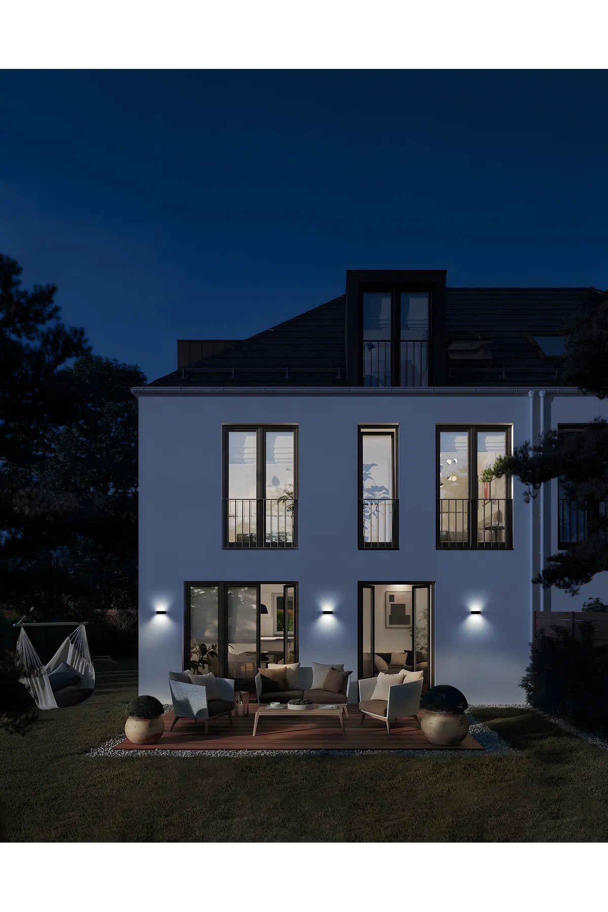 DLC SOLAR LED ÇİFT YÖNLÜ APLİK SİYAH 700 LÜMEN