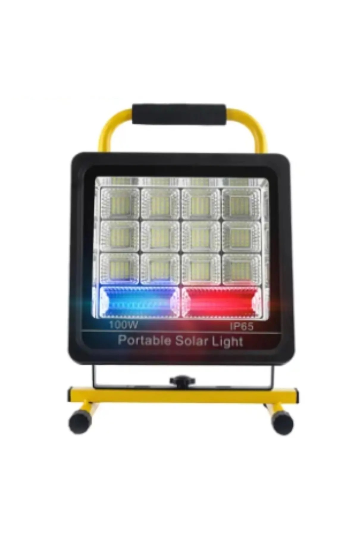 Dlc Solar Panel Seyyar 100 Watt Led Acil Durum Aydınlatmalı Kamp Lambası