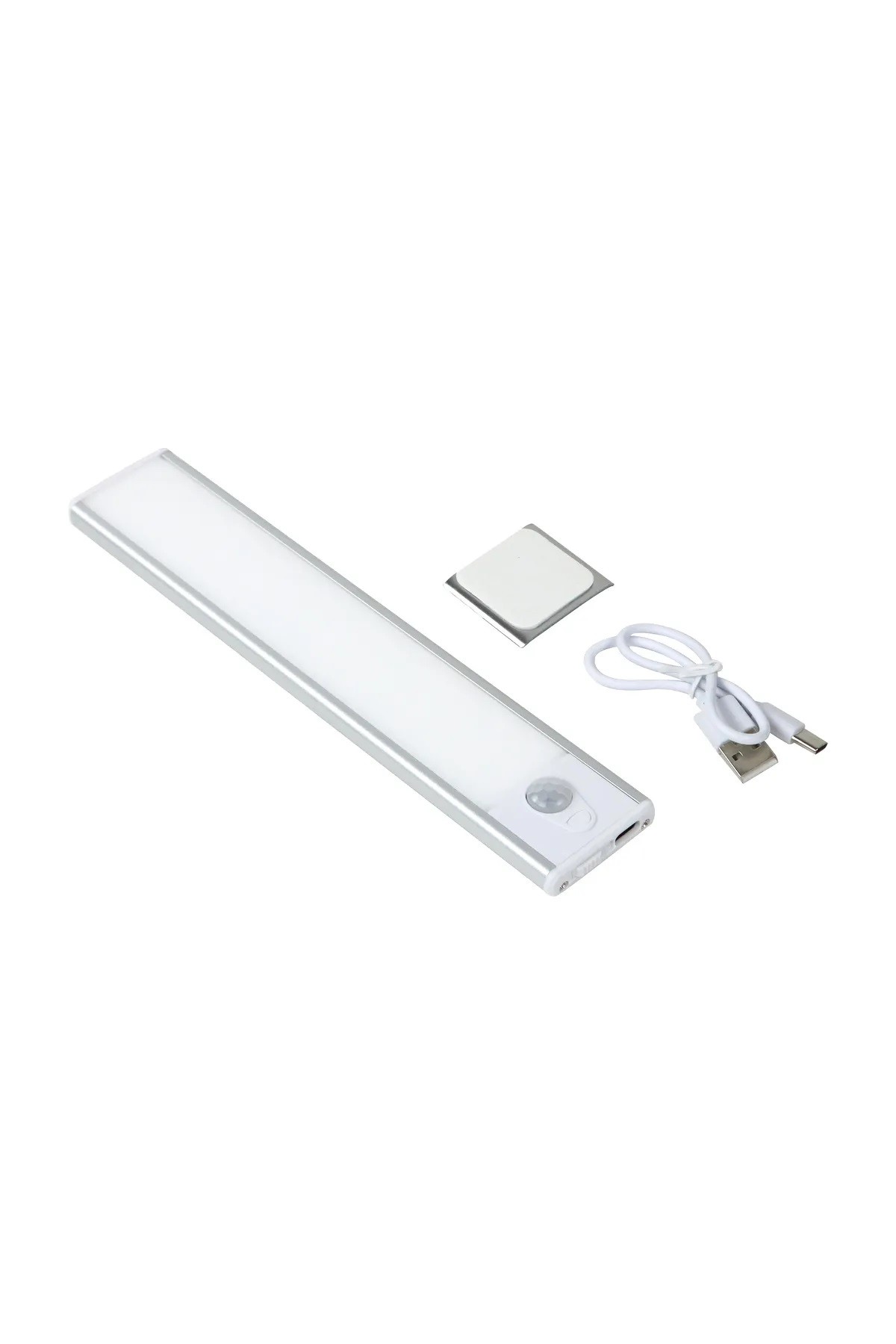 DLC ŞARJLI HAREKET SENSÖRLÜ TEZGAHALTI VE DOLAP İÇİ AYDINLATMA 3 RENK 20 CM SLİM