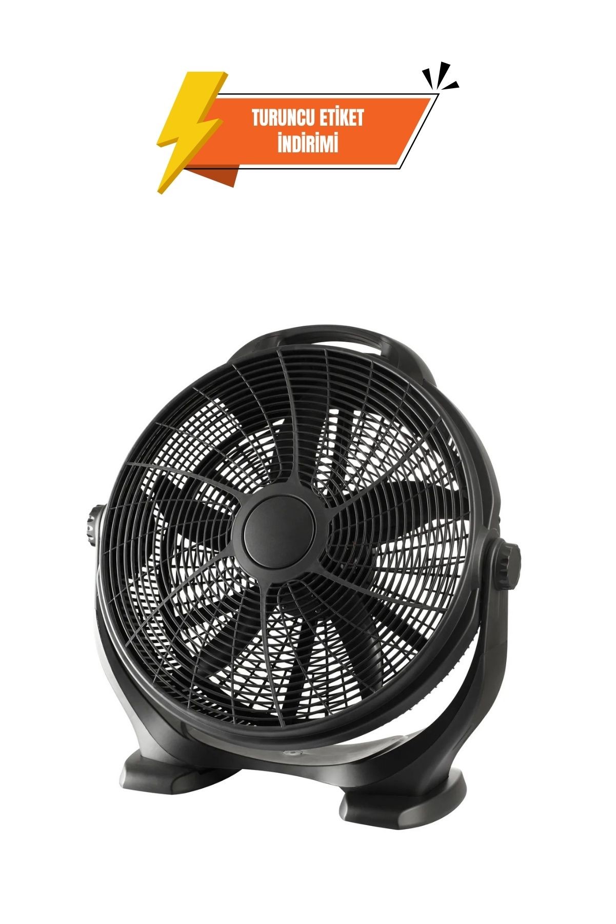 DLC YER VANTİLATÖRÜ 130 WATT 50 CM SİYAH ULTRA FAN