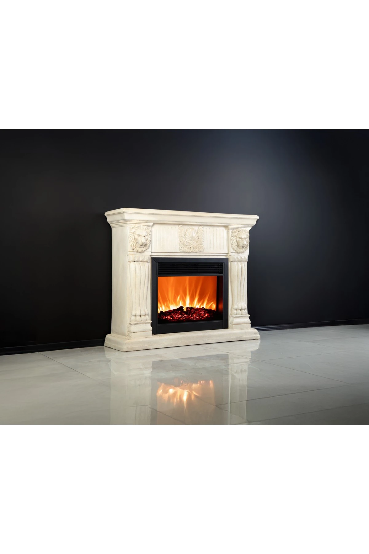 DLC LION POLİSTON ELEKTRİKLİ ŞÖMİNE 1800W FANLI ISITICI