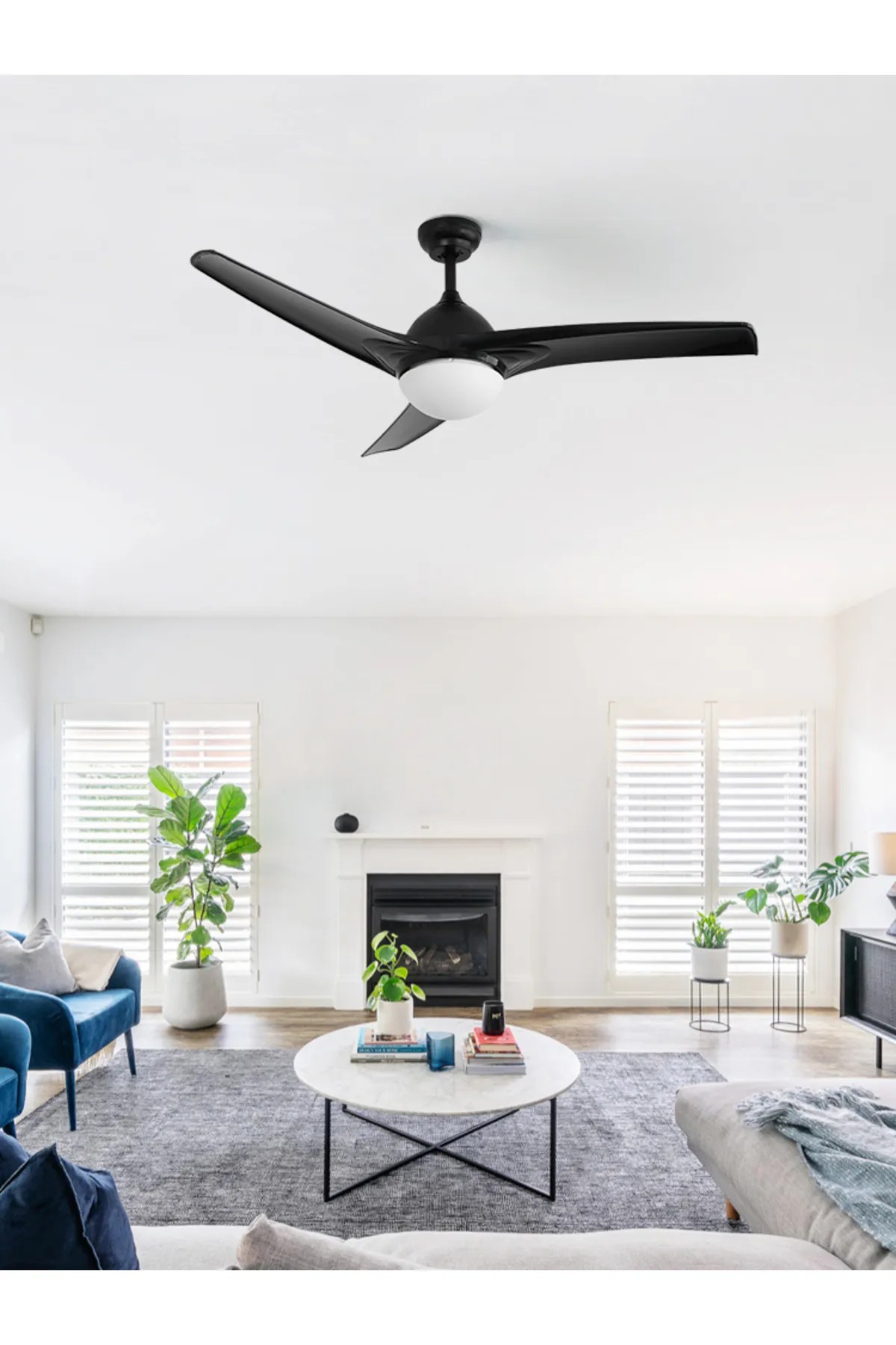Dlc Favonıo Led Tavan Vantilatörü Siyah 132 Cm
