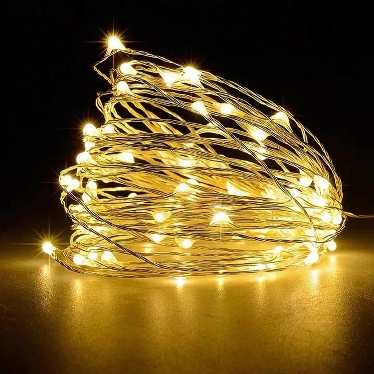Yılbaşı Peri Led 10 Metre 100 Led Sarı Işık