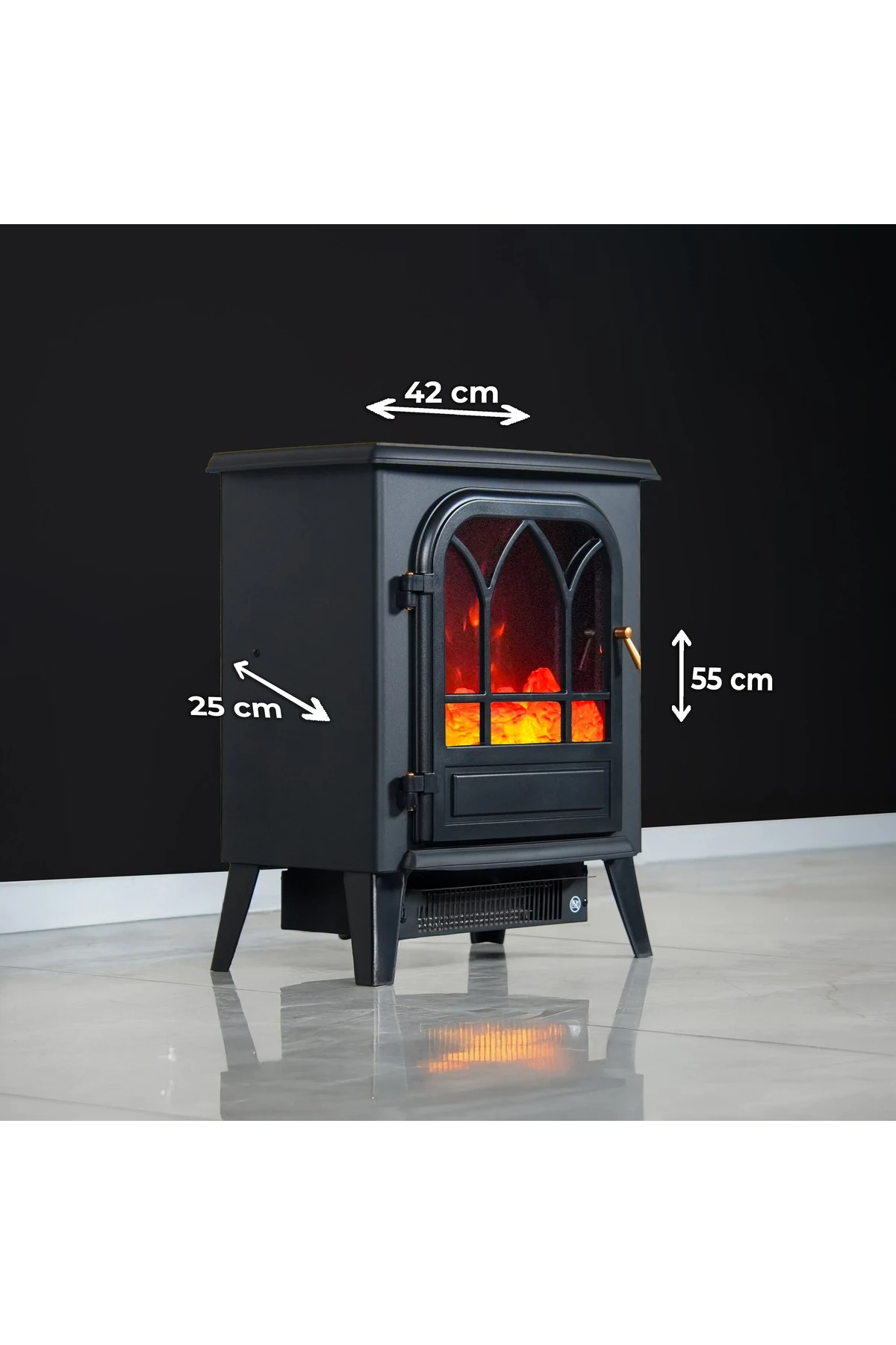 DLC FLAMIX DEKO AYAKLI ŞÖMİNE 1950 WATT