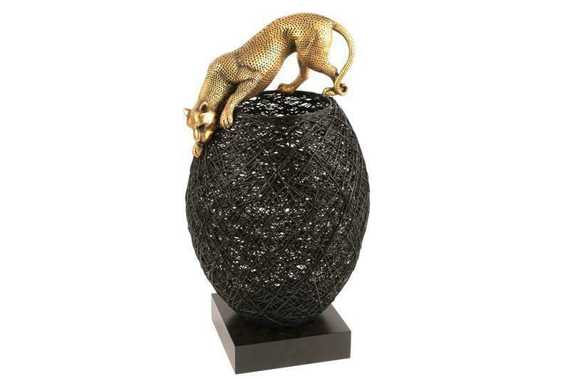 Gold Leopar Lamba 25x25x46cm