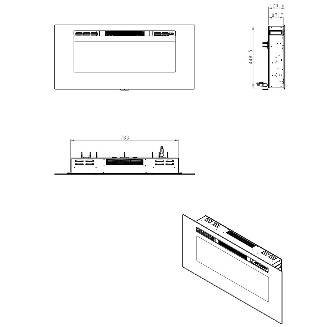 DLC PLAZMA ŞÖMİNE 101CM 3 RENK