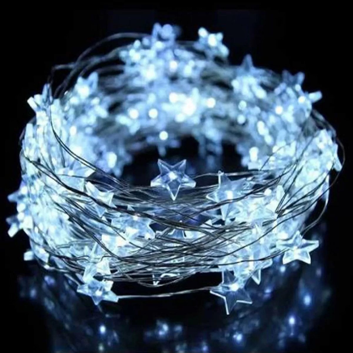 Yılbaşı Yıldız Led 3 Metre 30 Led Beyaz Işık