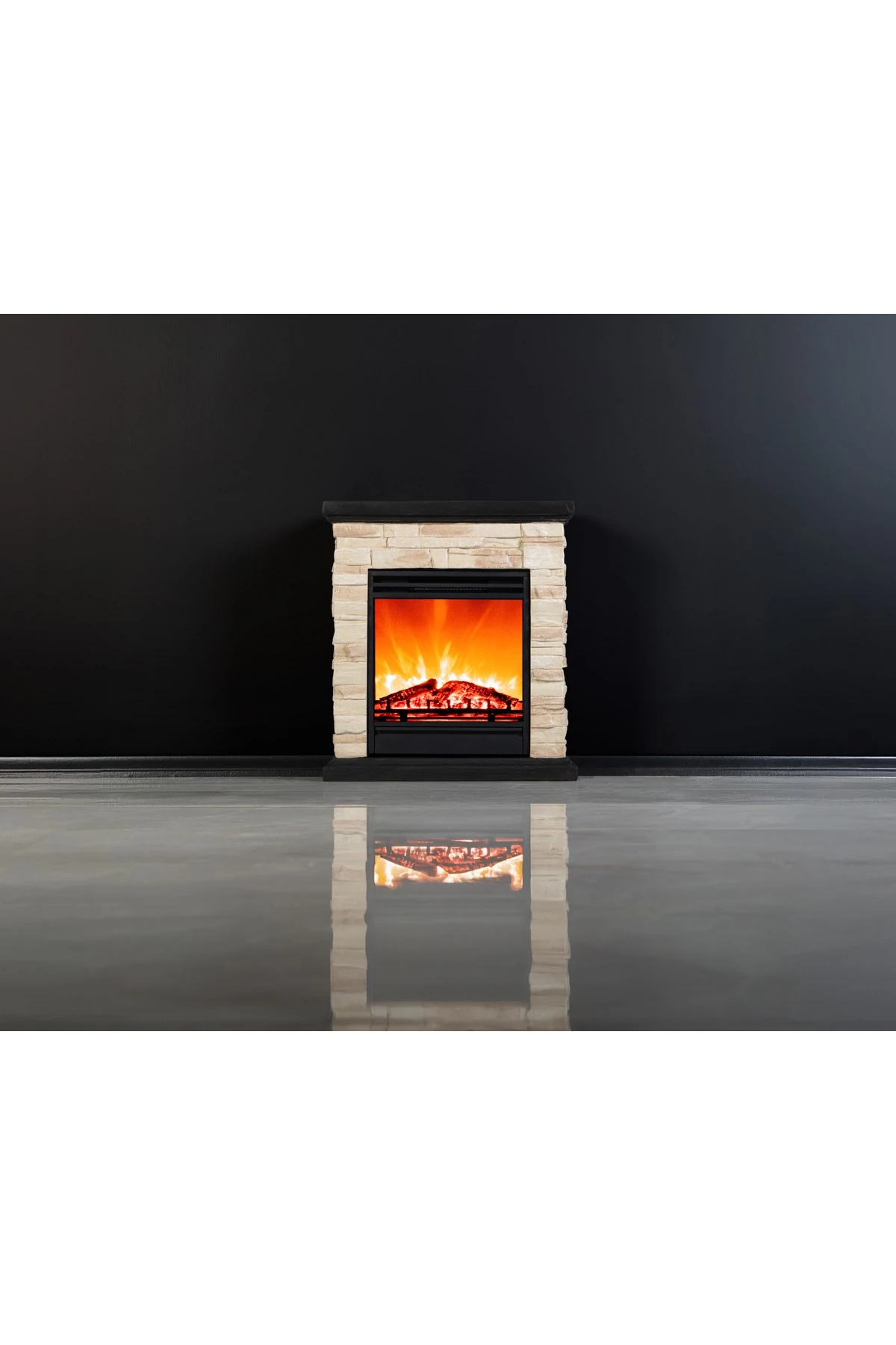 DLC CANYON POLİSTON ELEKTRİKLİ ŞÖMİNE 1800 WATT FANLI ISITICI