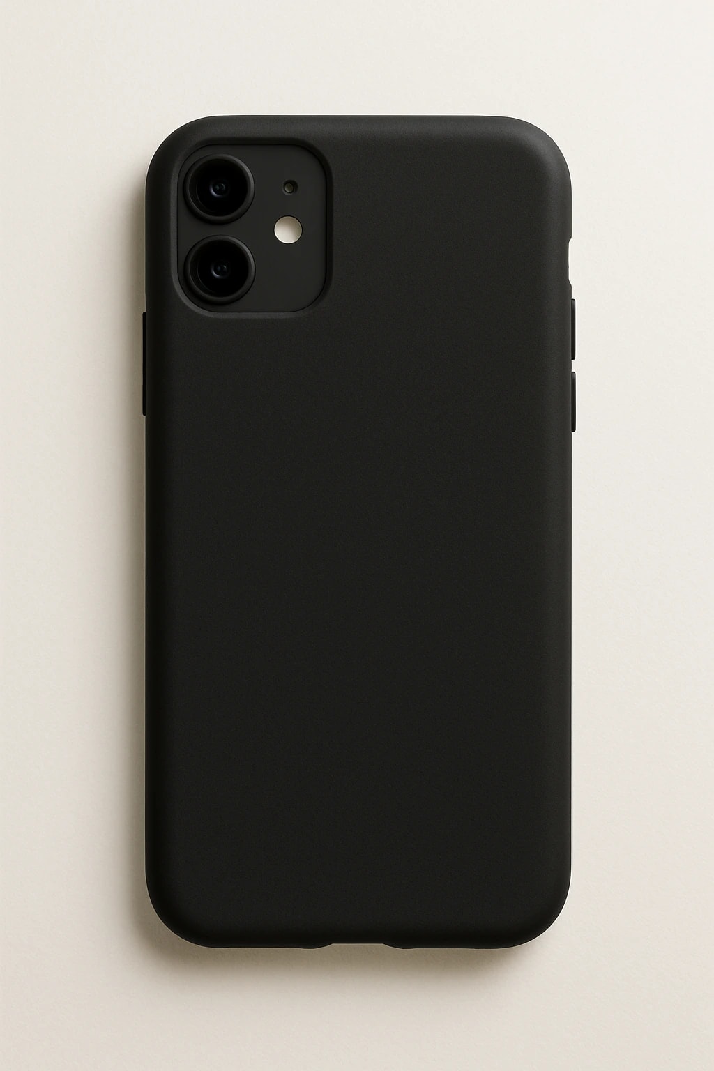 iPhone 11 Silikon Kılıf – Mat Siyah test 