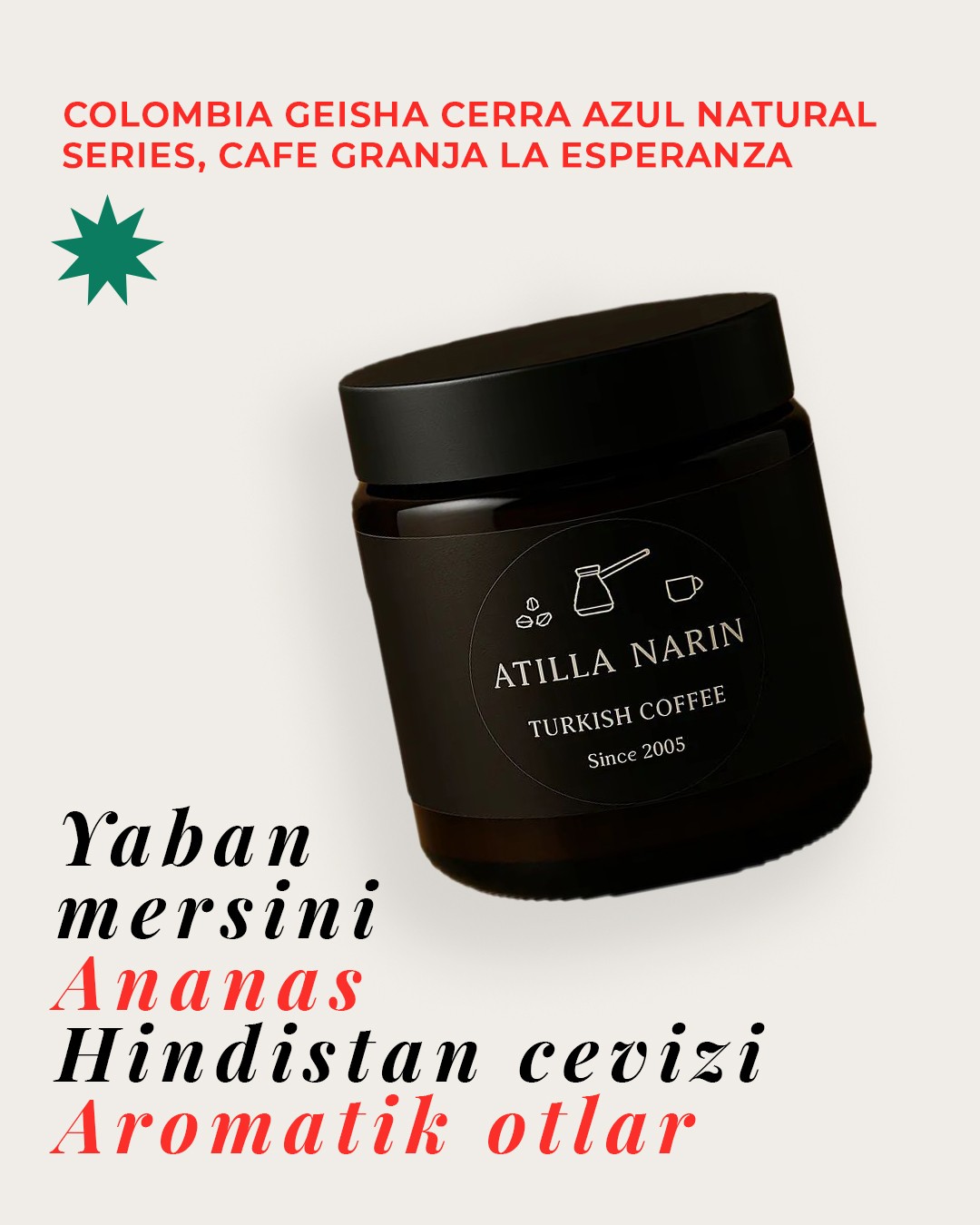 Atilla Narin Colombia Geisha Cerro Azul – 45g