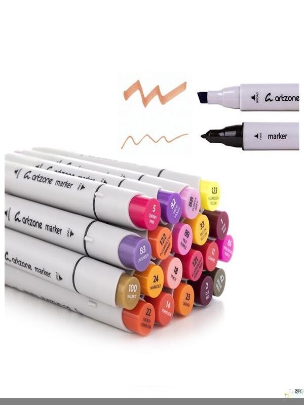 Artzone 20'li Marker Set - Mixed Tones