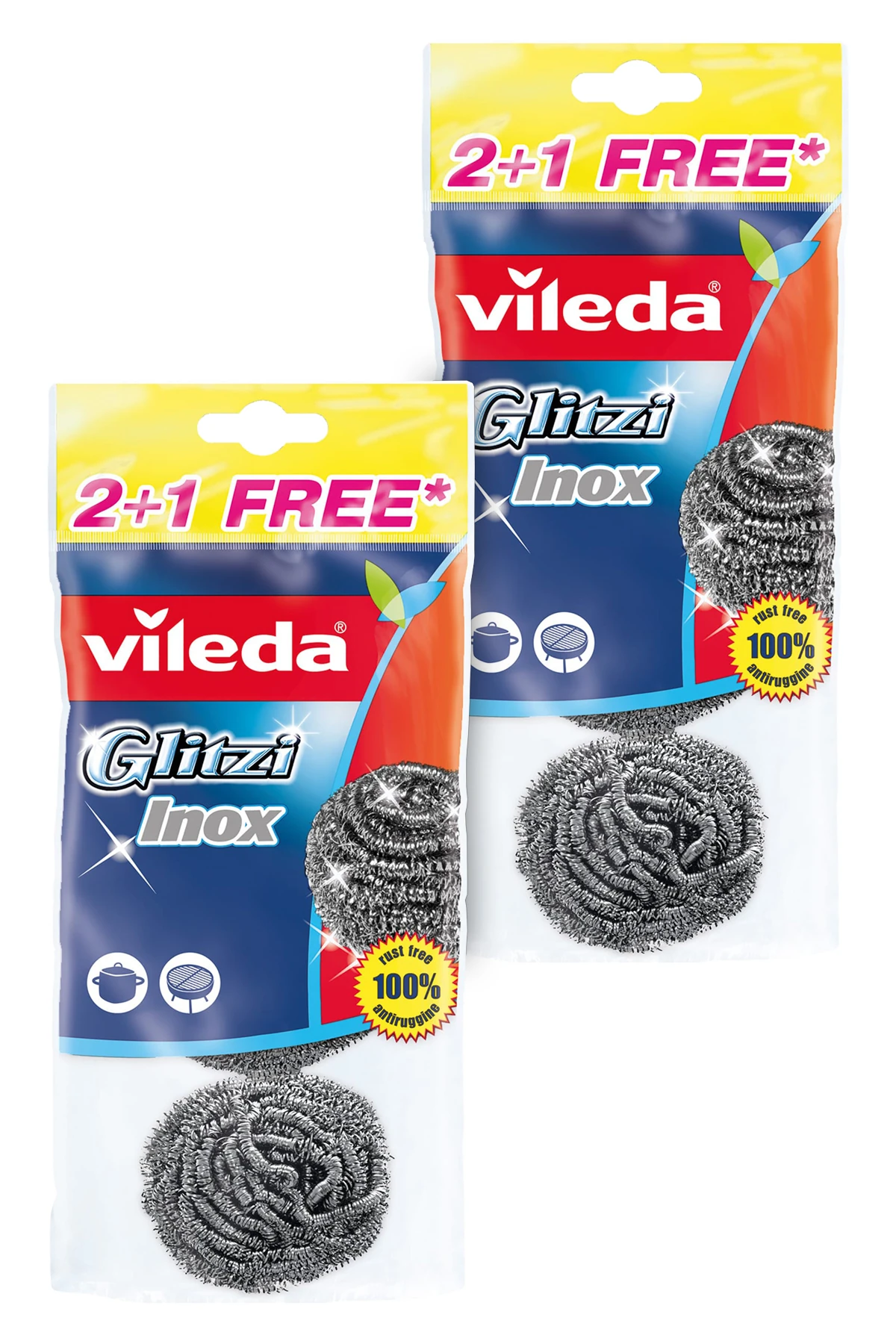 Vileda 2 Paket 3 lü Çelik Bulaşık Teli
