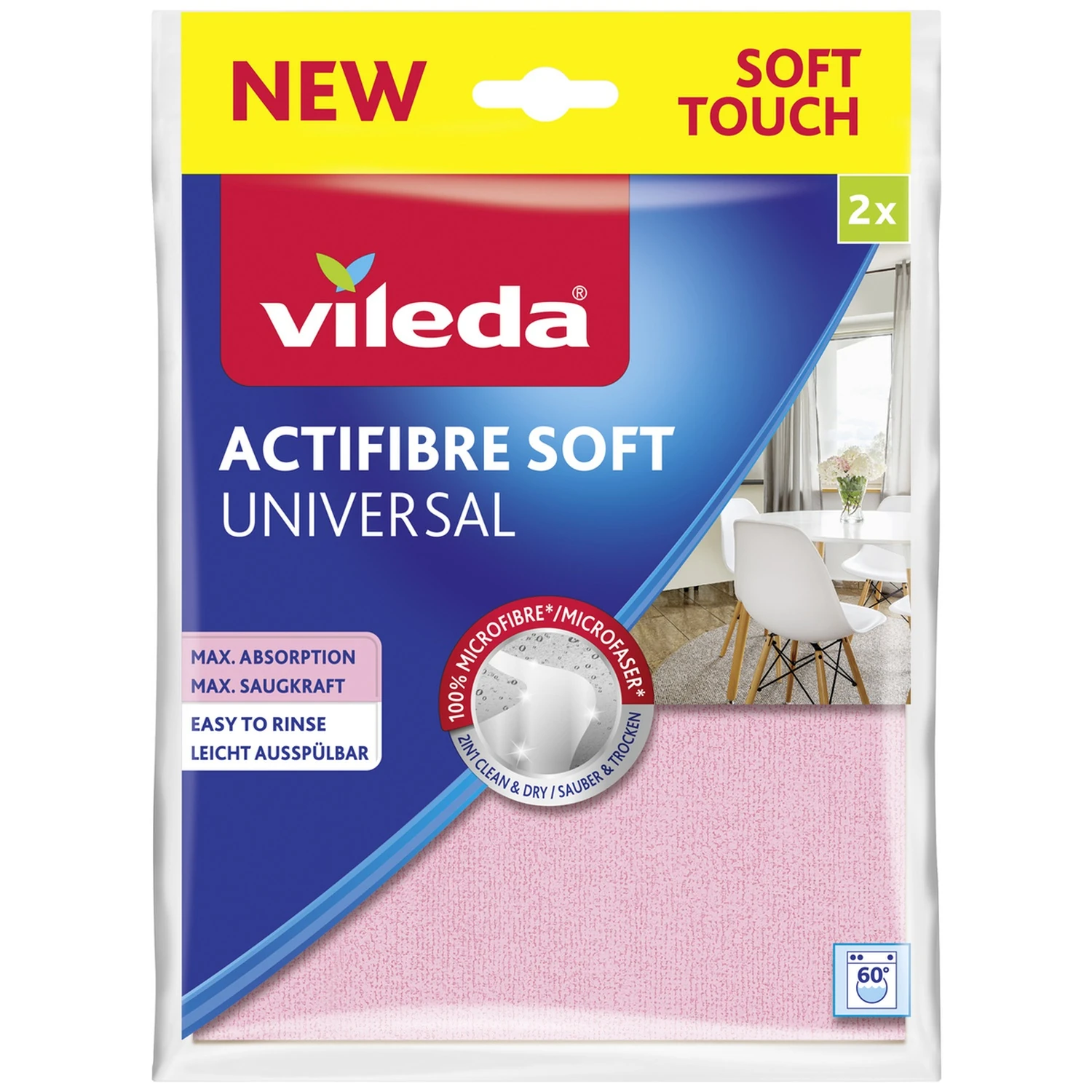 Vileda 2 li Actifiber Mikrofiber Bez