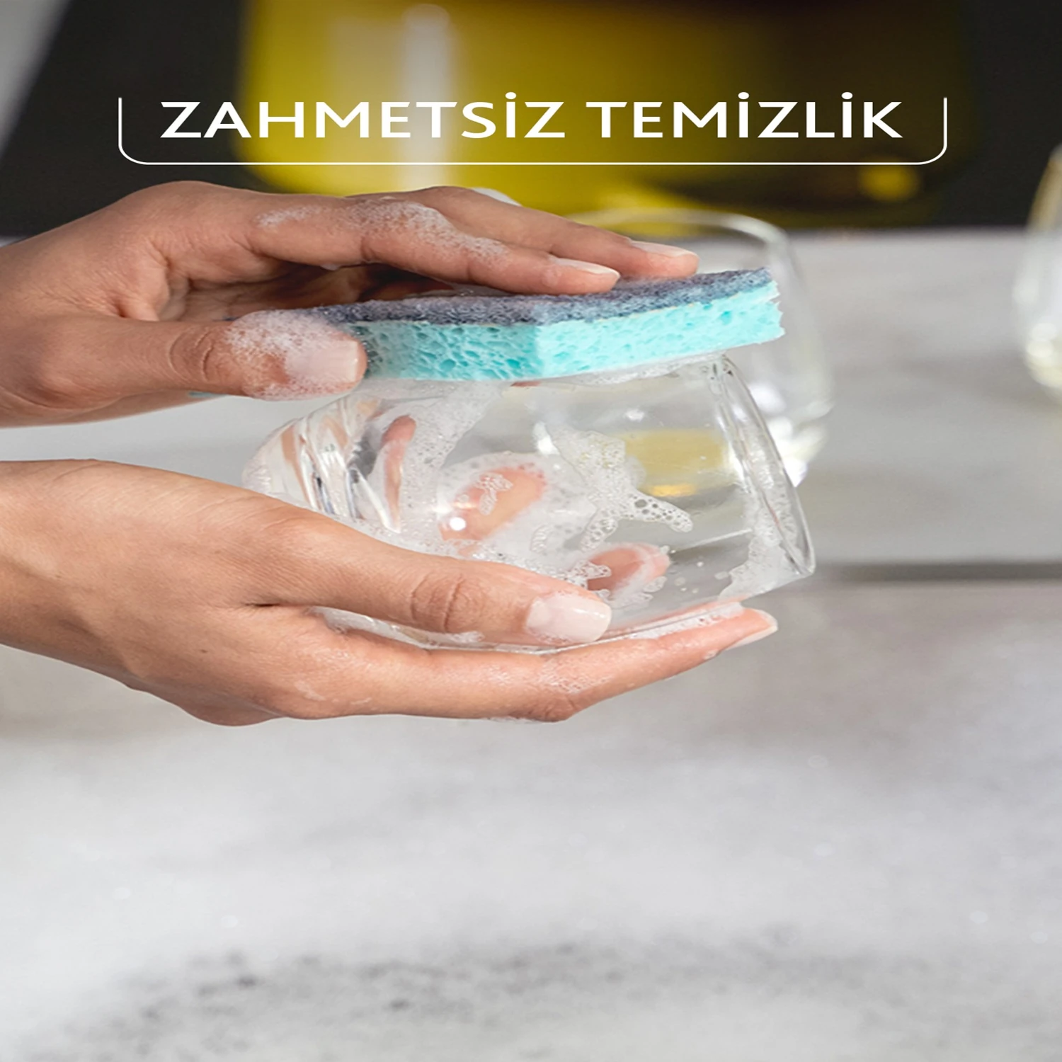 Vileda 14 Paket 2'li Pro Clean Viskoz Selüloz Bulaşık Süngeri 