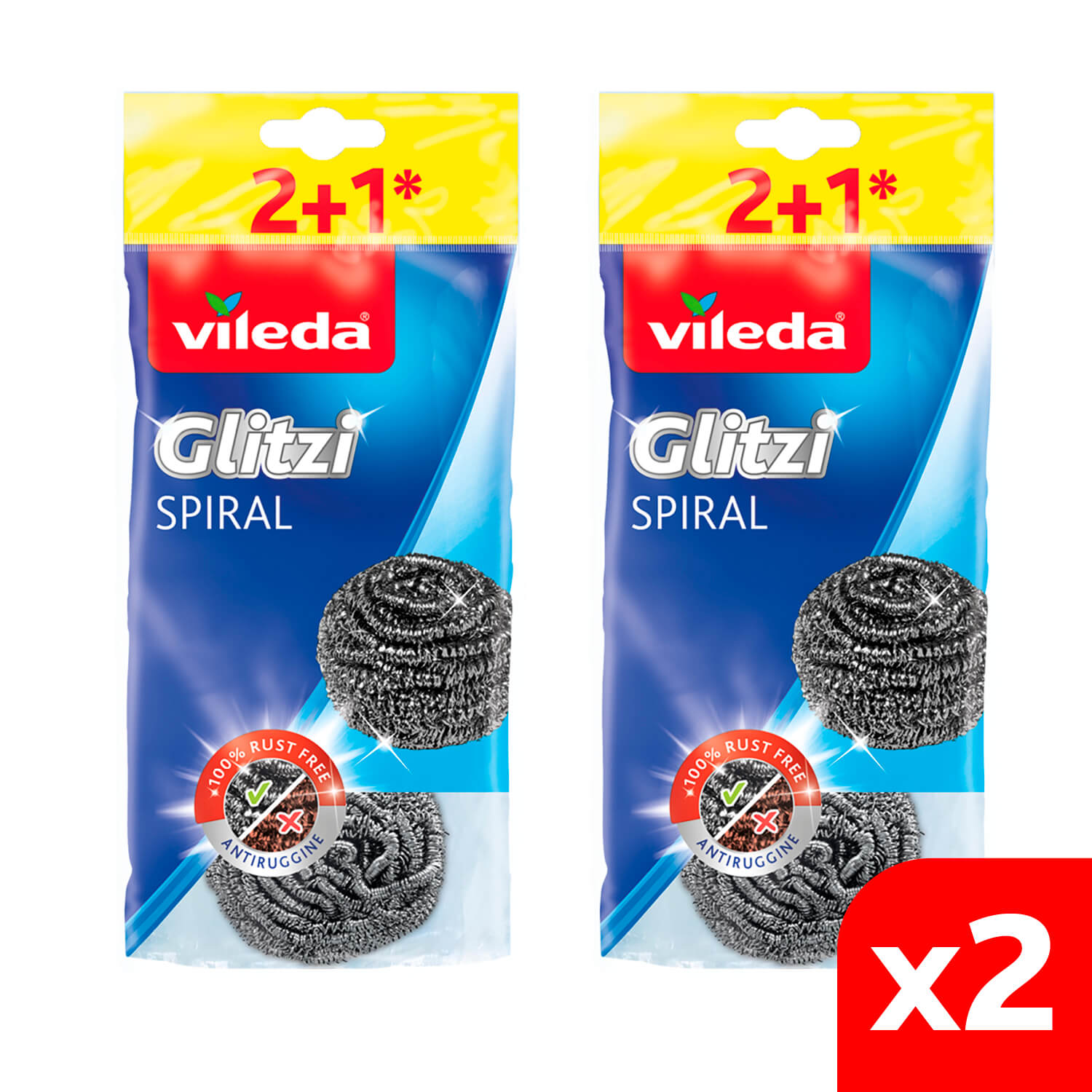 Vileda 2 Paket 3 lü Çelik Bulaşık Teli