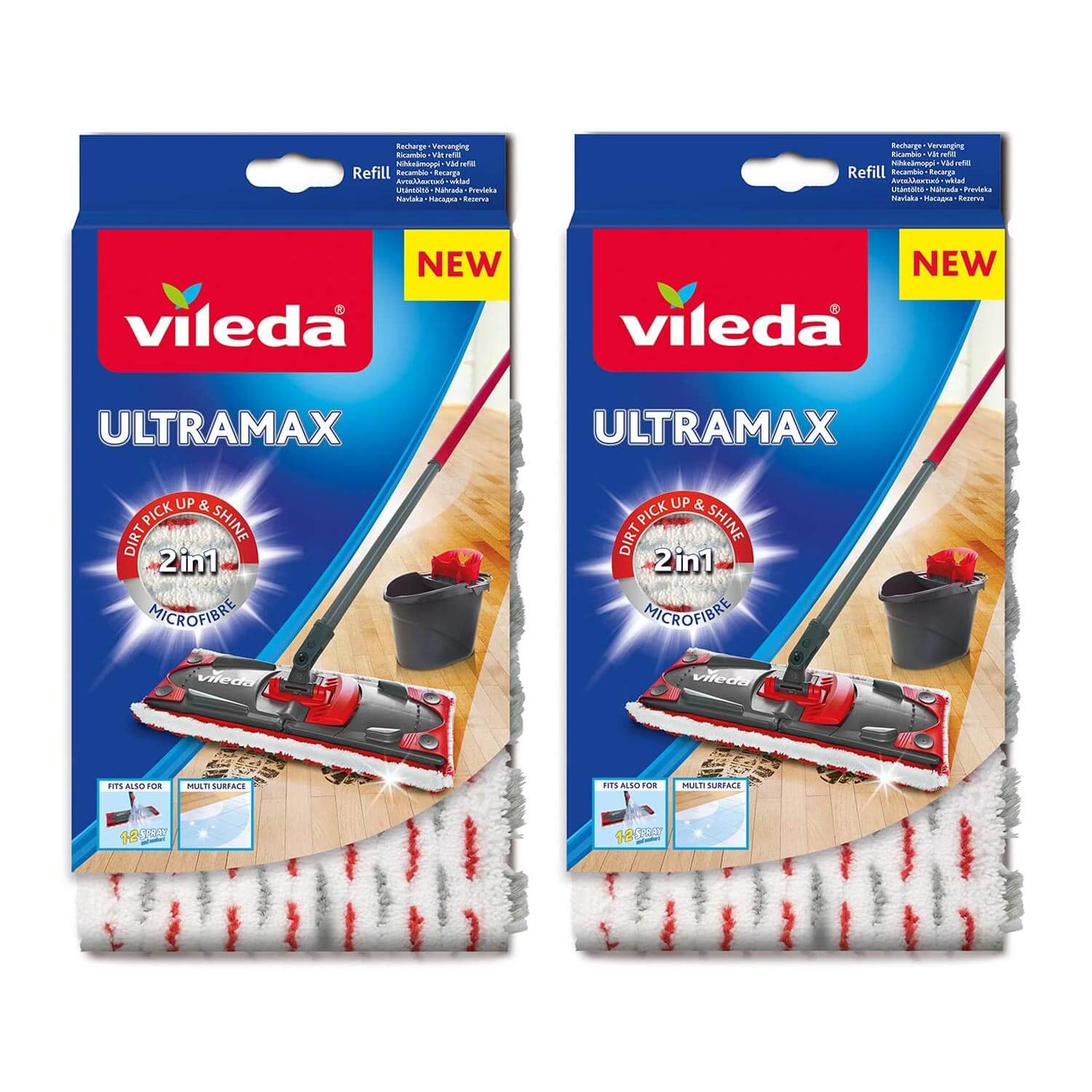 Vileda 2 Paket Ultramax Mikrofiber Yedek Mop