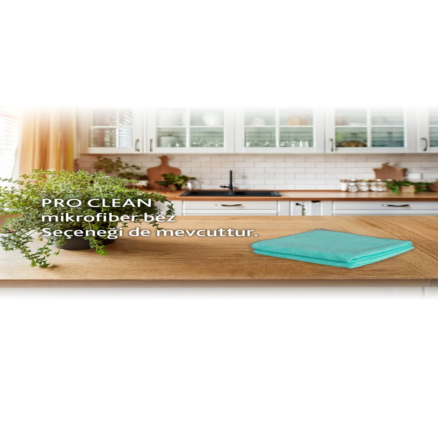 Vileda 3'lü Pro Clean Enzim Teknolojili Mikrofiber Temizlik Bezi 