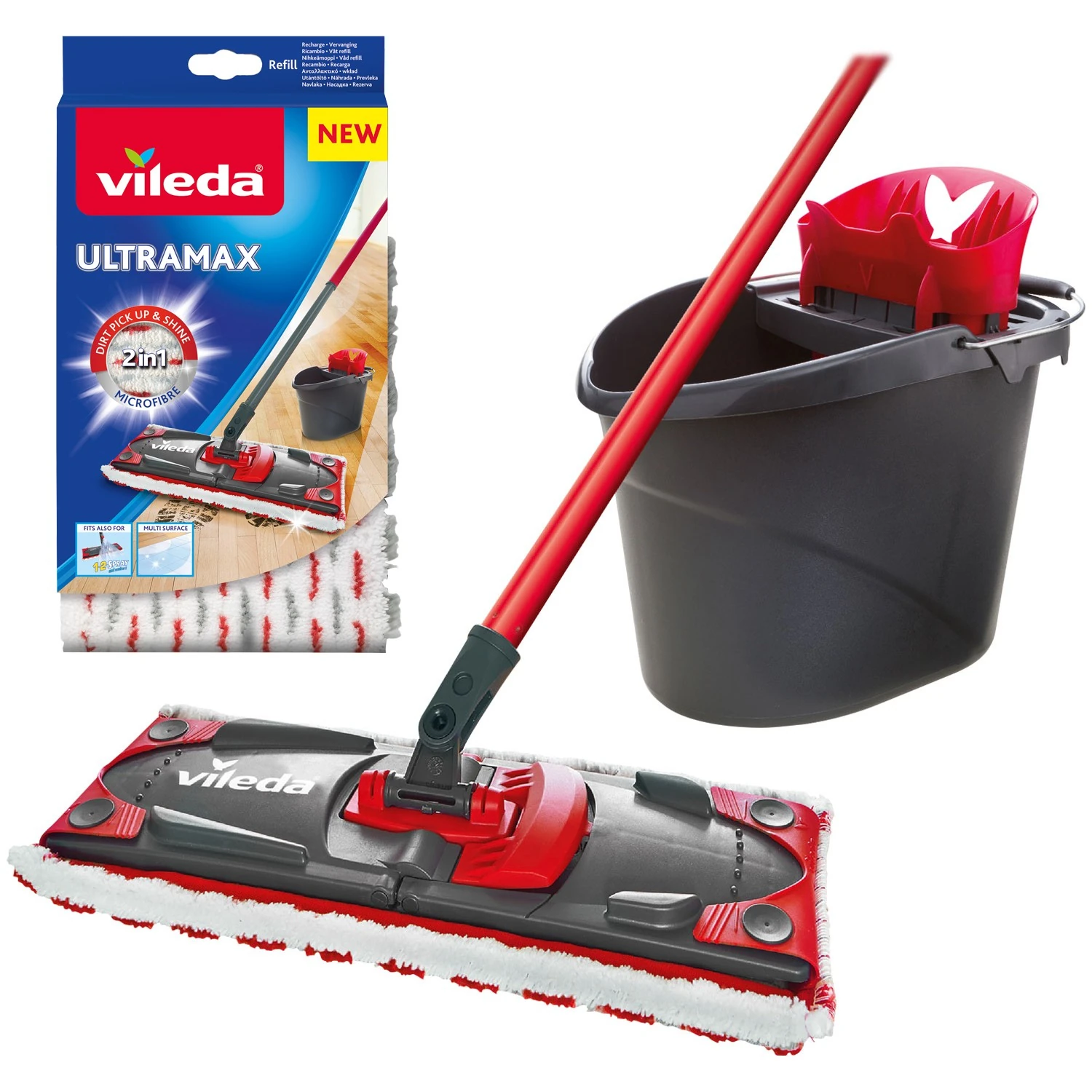 Vileda Ultramax 2in1 Temizlik Seti + Yedek Paspas