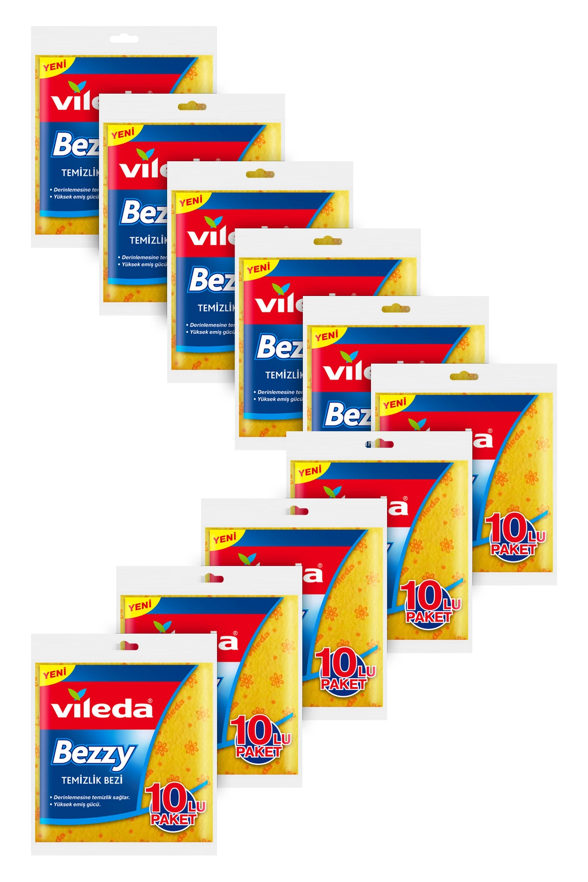 Vileda 10 Paket 10 lu Bezzy Mutfak Bezi