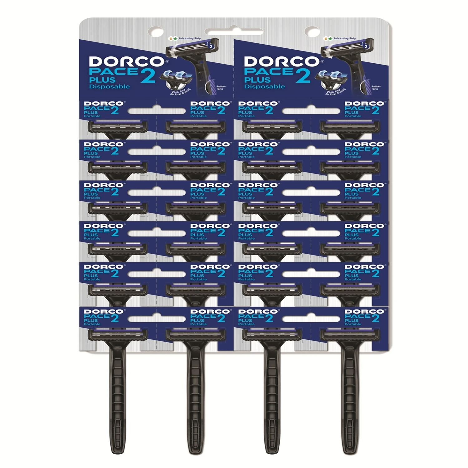 DORCO Pace 2 Plus ÇİFT BIÇAKLI KULLAN AT  KARTELA 24*1 PAKET