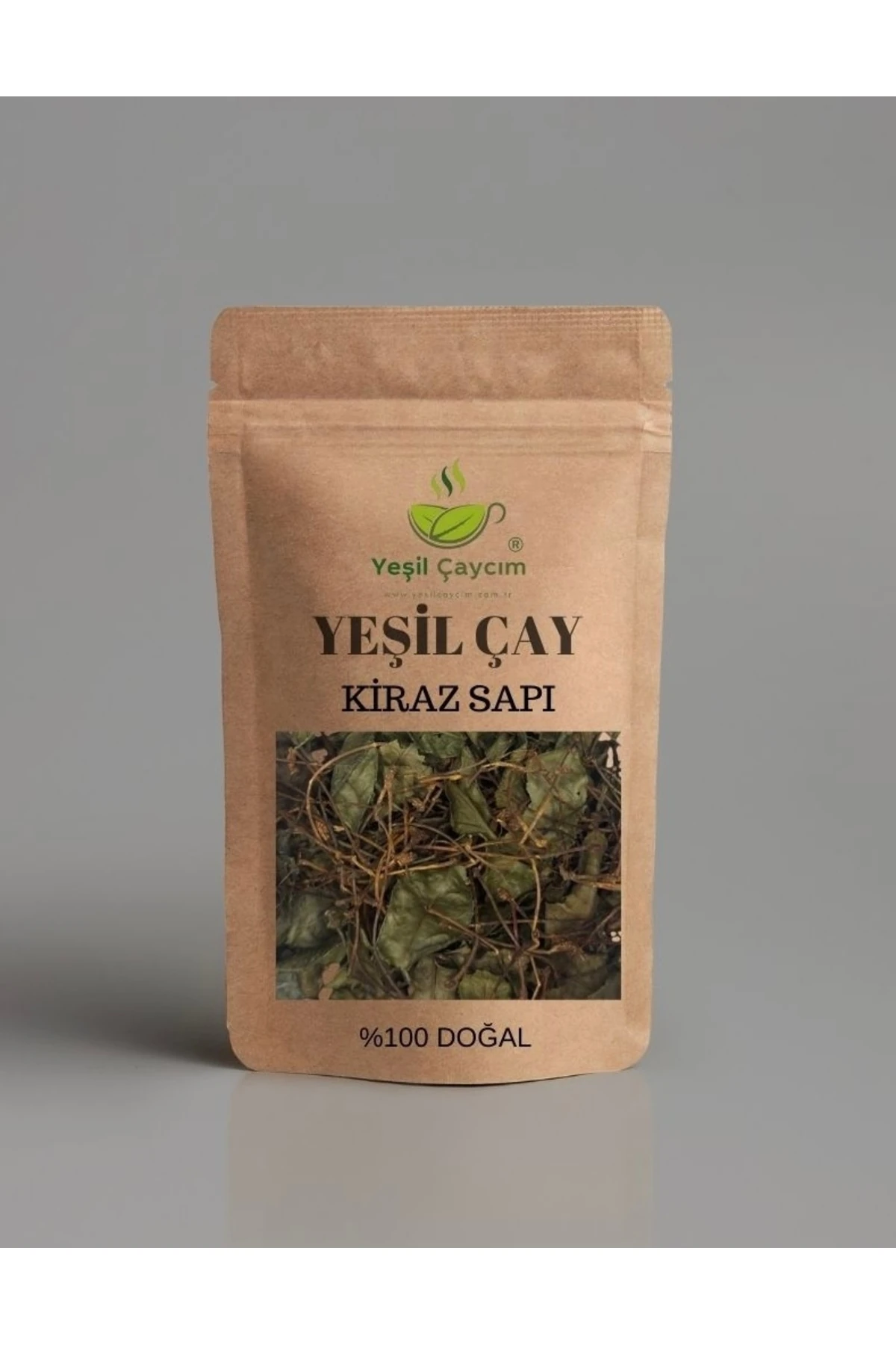 Kiraz Sapı Rize Yaprak Yeşil Çay, Harmanı ve ÇAY  Doğal, El Yapımı 100 gr