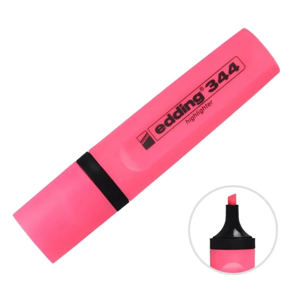 Edding 344 Fosforlu Kalem Pembe
