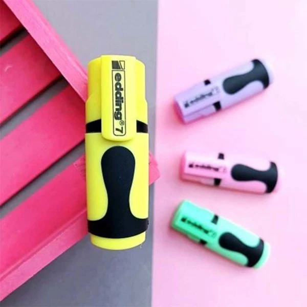 Edding 7 Mini Fosforlu Kalem 4'lü Karışık Pastel Renk