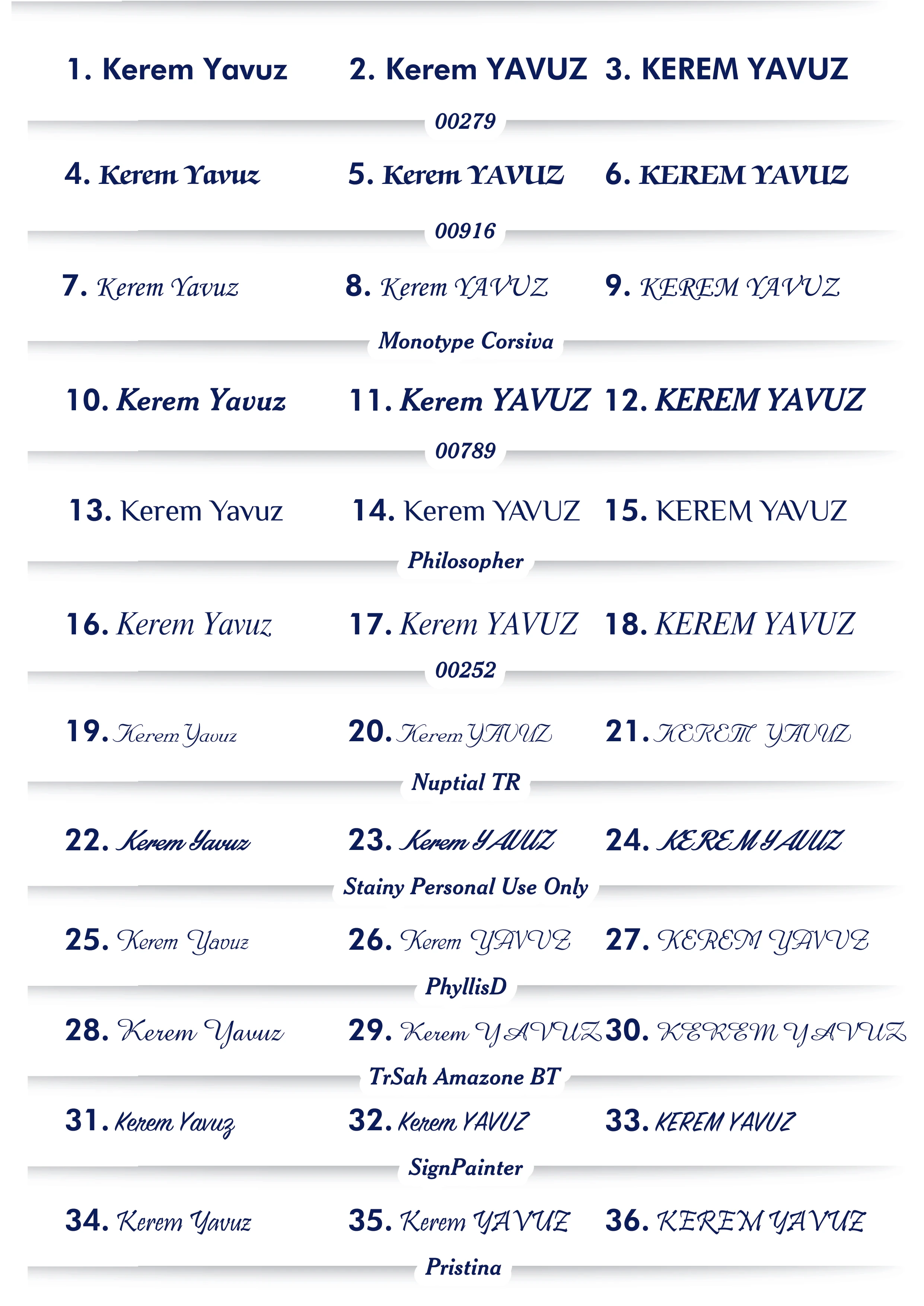 Kişiye/İsme Özel Tükenmez Kalem Seti