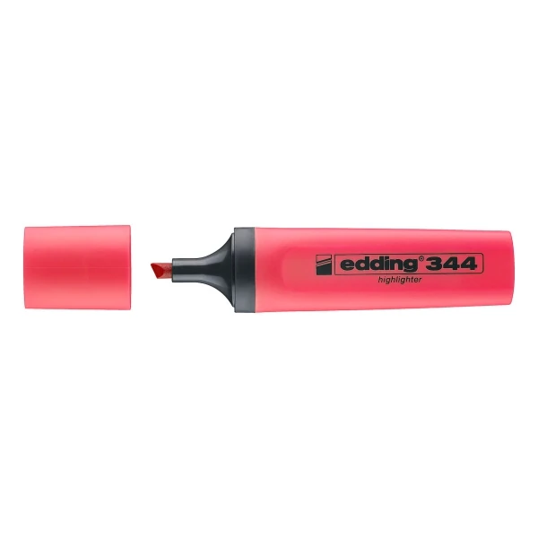 Edding 344 Fosforlu Kalem Kırmızı