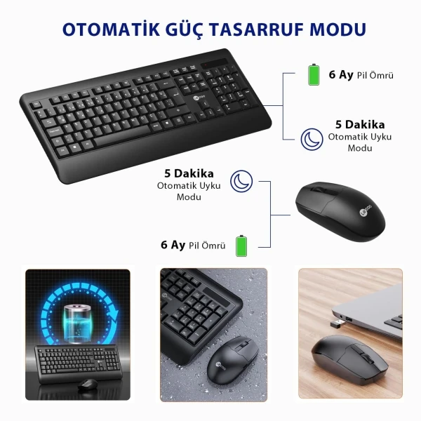 Lenovo Lecoo Kw202 Kablosuz Klavye & Mouse Set