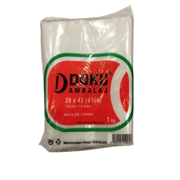 Naylon Torba 28x42 cm (4'lük)
