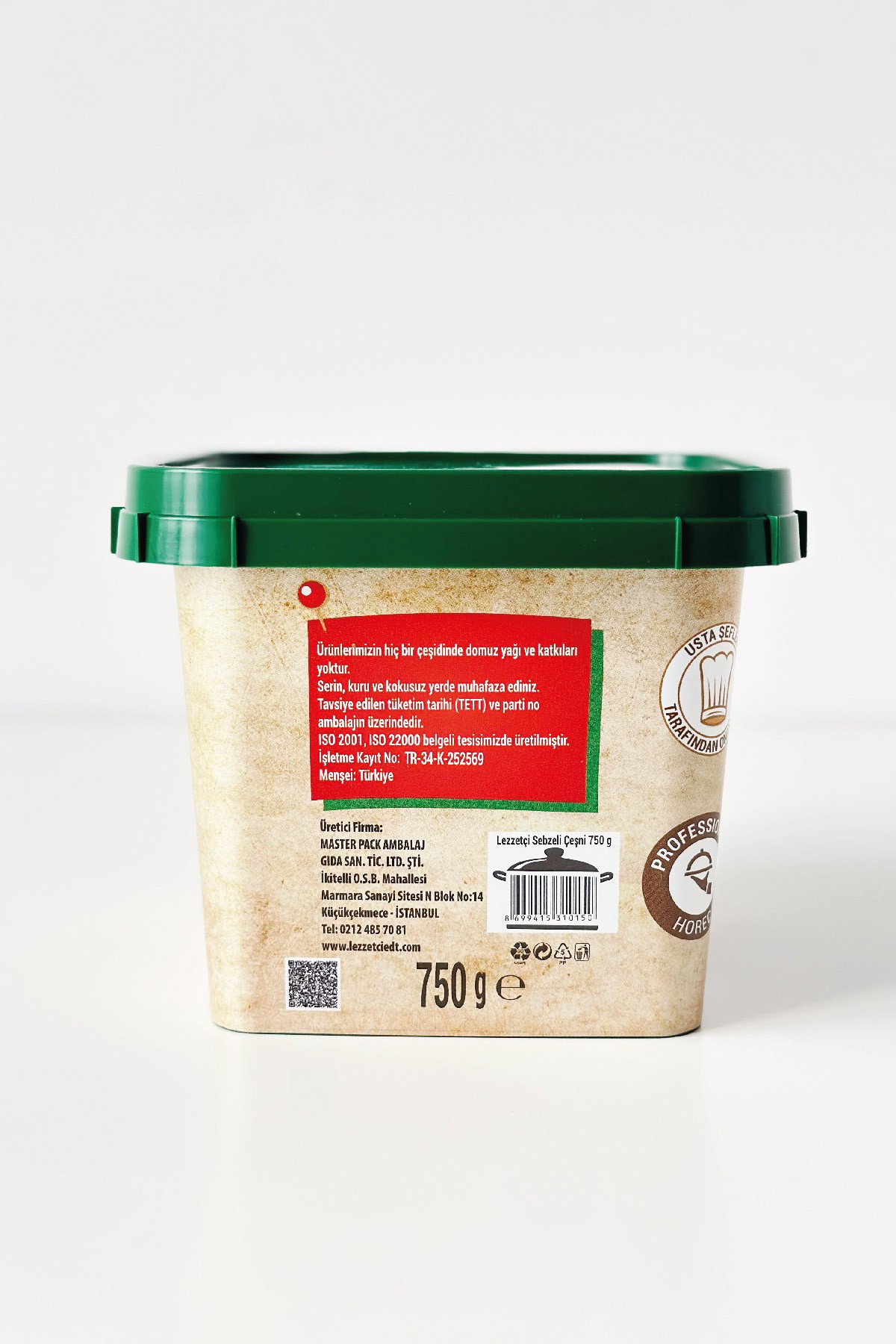 Lezzetçi Sebzeli Çeşni 6 x 750 G