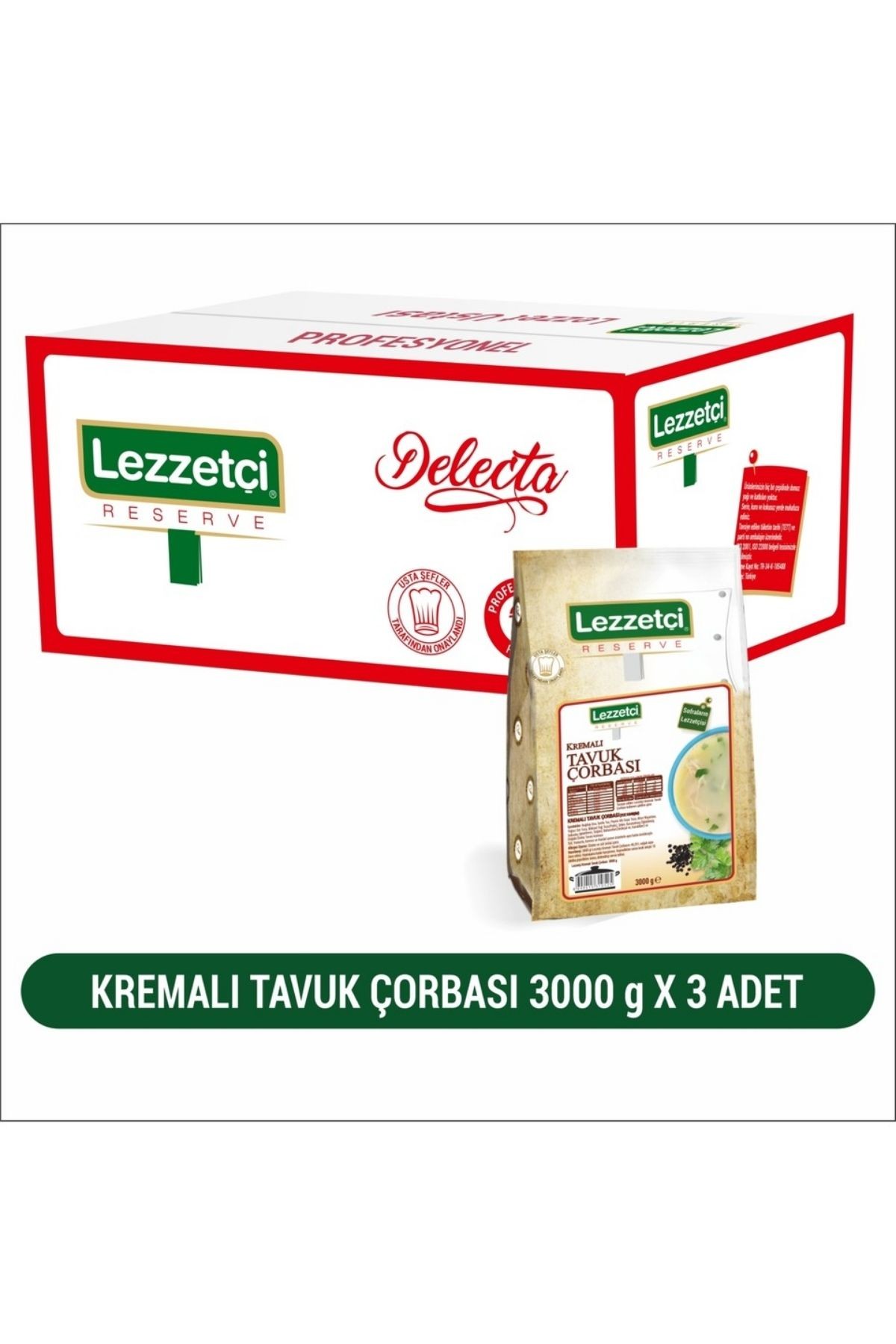 Lezzetçi Kremalı Tavuk Çorbası 3 x 3 KG