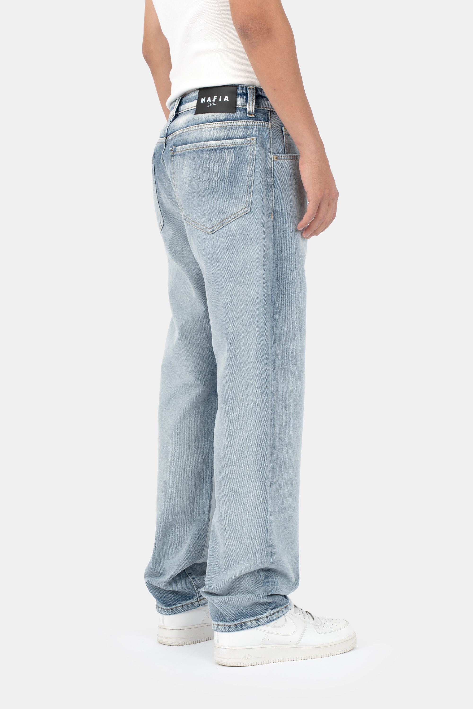 Mafia Baggy Extrem Washed Jeans - Light Blue