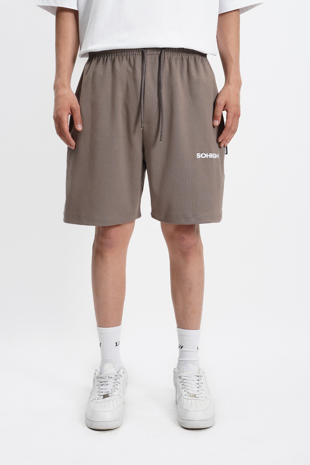 Sohigh Oversized Beige Shorts (RT-3)