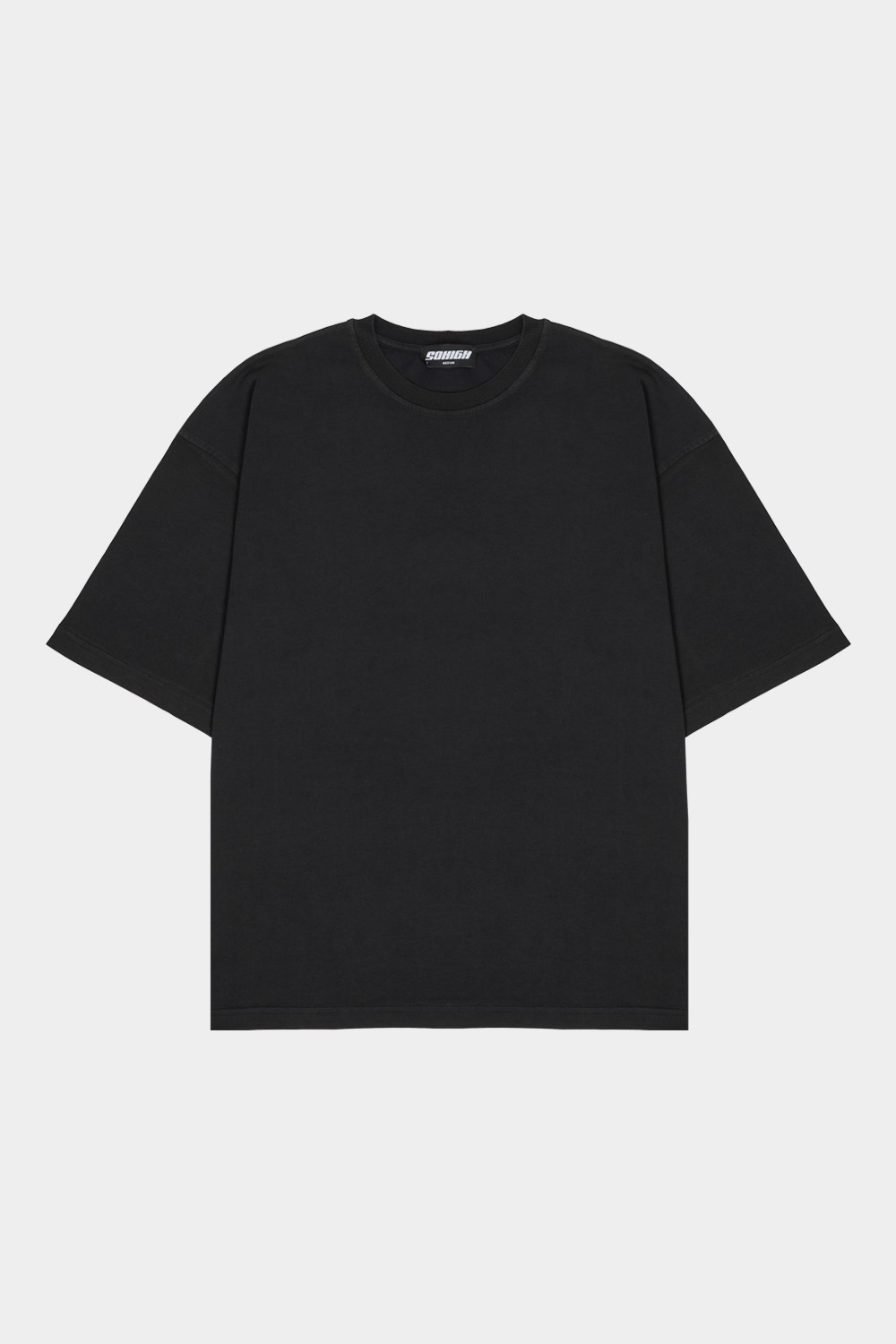 Sohigh Blank Oversized T-Shirt - Washed Black