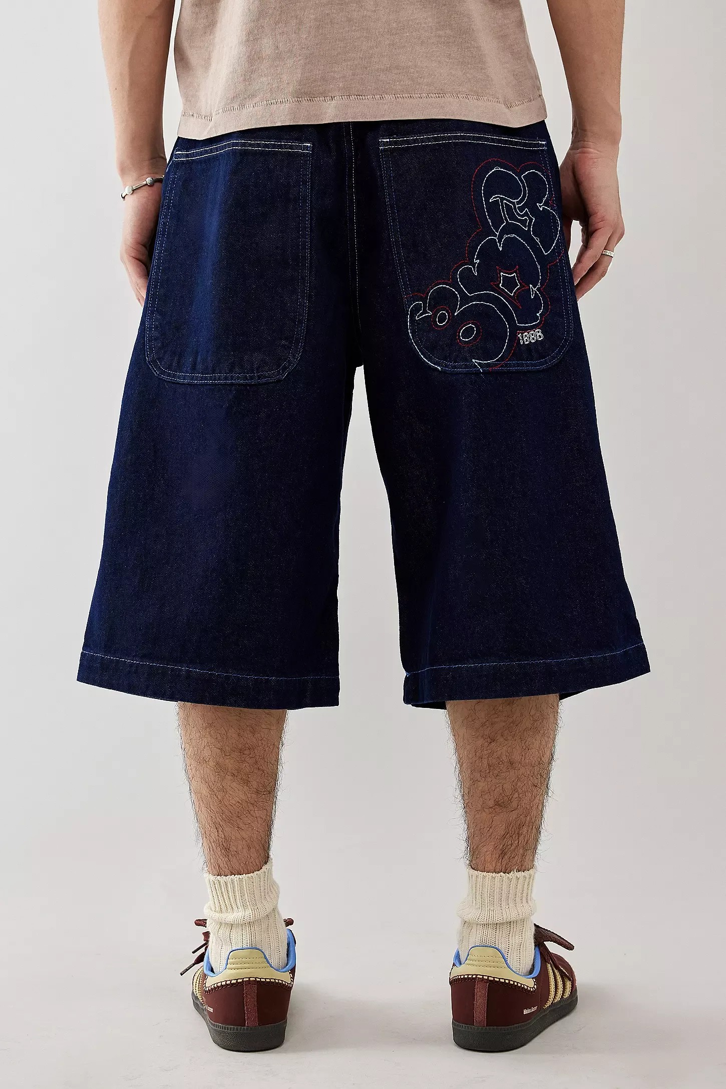 BDG Neo Skate Shorts - Rinsed Indigo