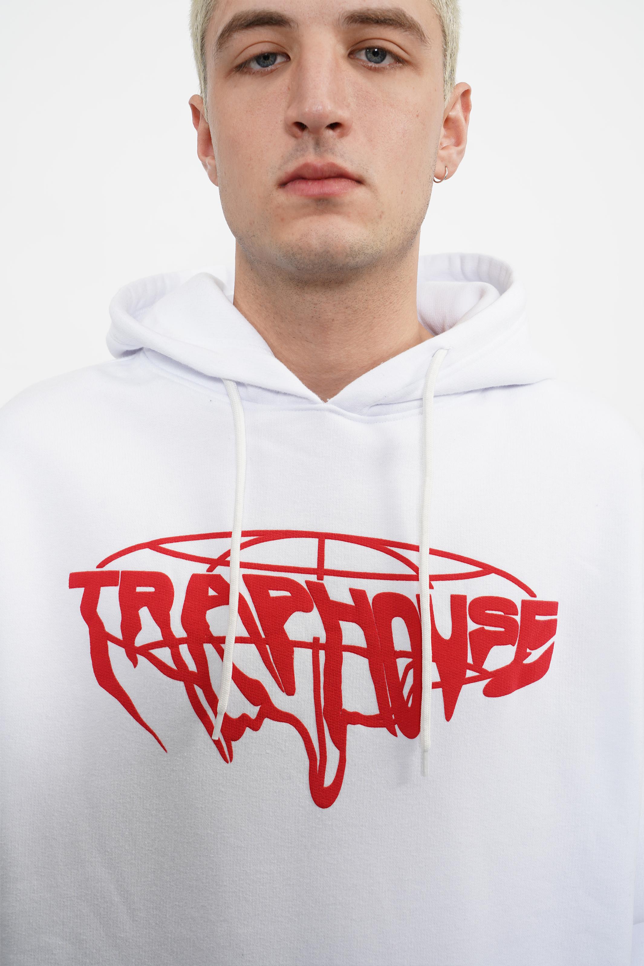 Oversized Trap House Hoodie White