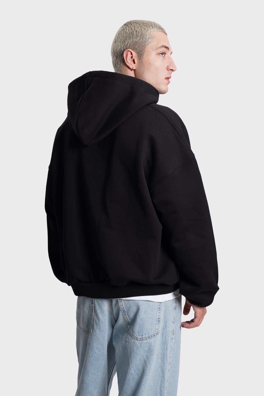 550gsm Emb. Outline Zip Hoodie (SH-DZ6)