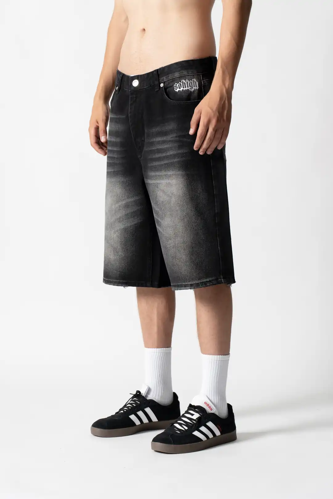 Sohigh Baggy Skate Short - Black Wash