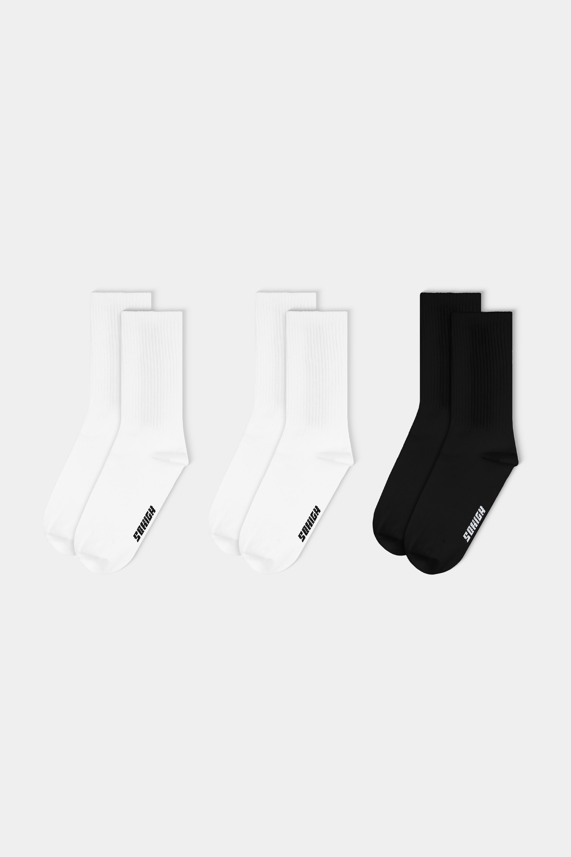 Sohigh Crewneck Socks - 3'lü Set