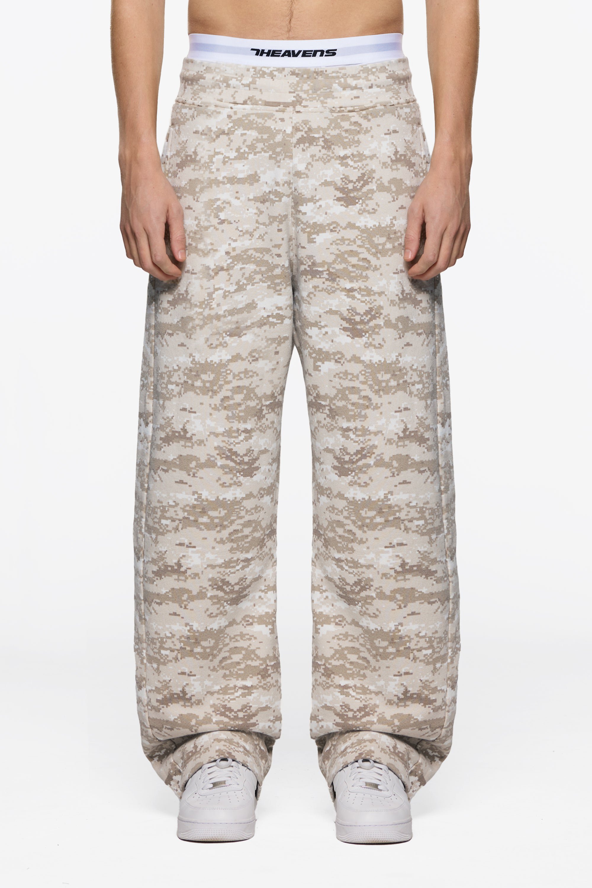 S.Heavens Digital Camo Open Leg Jogger